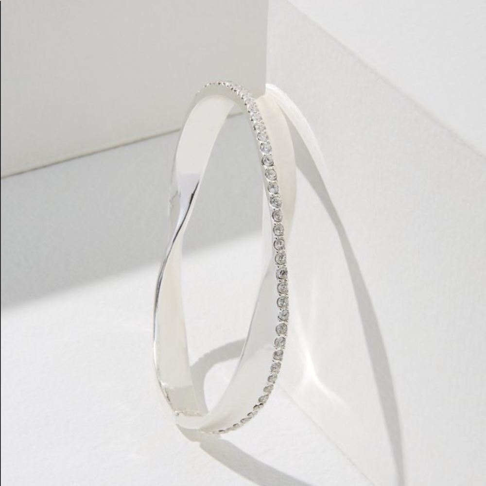 Tommy Bahama Twisted Silver Crystal Bracelet